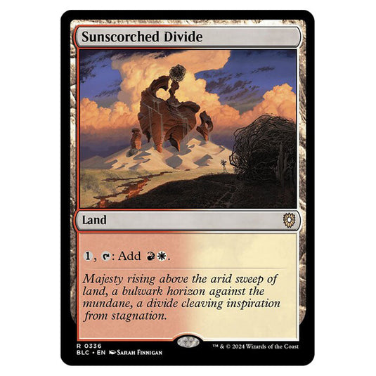 Sunscorched Divide 0336 card from the Magic The Gathering set Bloomburrow Commander