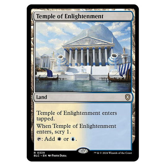 Temple of Enlightenment 0339 card from the Magic The Gathering set Bloomburrow Commander