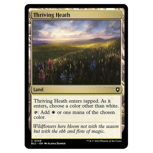 Thriving Heath 0348 card from the Magic The Gathering set Bloomburrow Commander