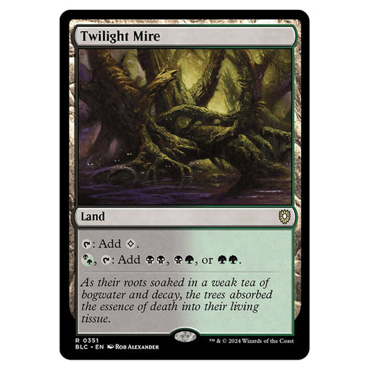 Twilight Mire 0351 card from the Magic The Gathering set Bloomburrow Commander