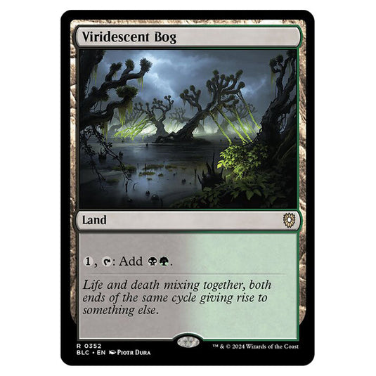 Viridescent Bog 0352 card from the Magic The Gathering set Bloomburrow Commander