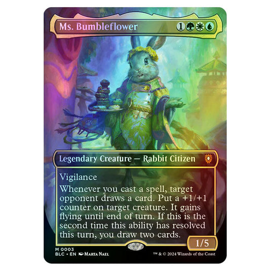 Ms. Bumbleflower 0003 card from the Magic The Gathering set Bloomburrow Commander