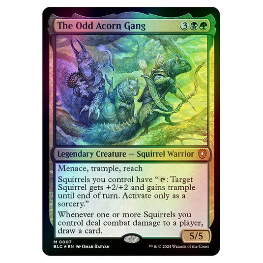 The Odd Acorn Gang 0007 card from the Magic The Gathering set Bloomburrow Commander