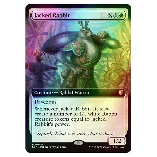 Jacked Rabbit 0045 card from the Magic The Gathering set Bloomburrow Commander