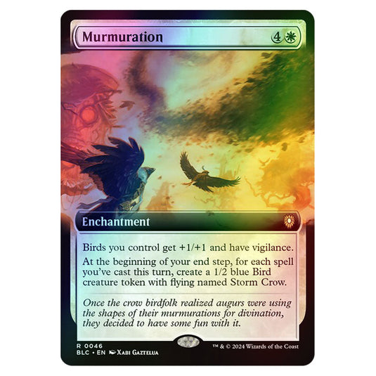 Murmuration 0046 card from the Magic The Gathering set Bloomburrow Commander