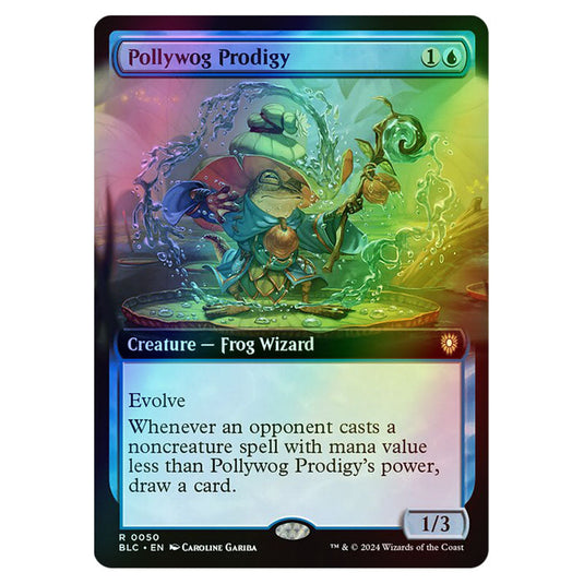 Pollywog Prodigy 0050 card from the Magic The Gathering set Bloomburrow Commander