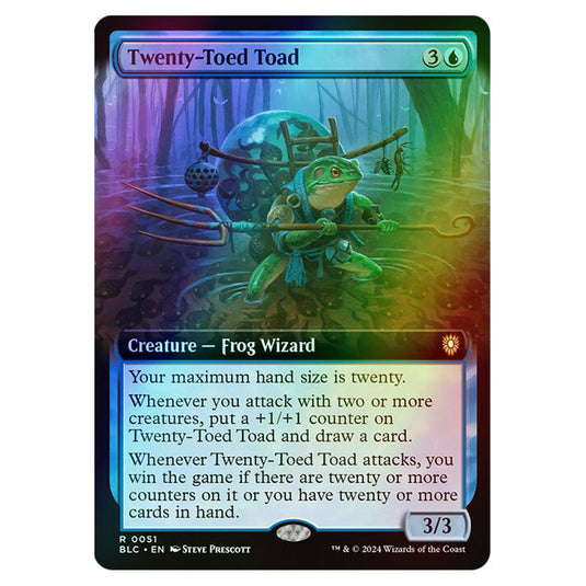 Twenty-Toed Toad 0051 card from the Magic The Gathering set Bloomburrow Commander