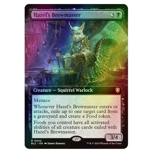 Hazel's Brewmaster 0052 card from the Magic The Gathering set Bloomburrow Commander