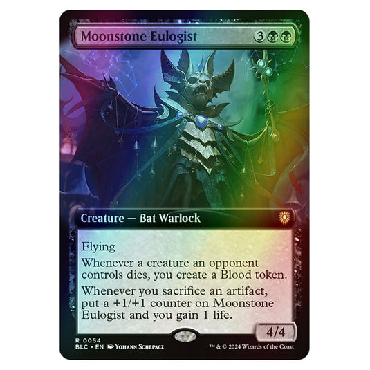 Moonstone Eulogist 0054 card from the Magic The Gathering set Bloomburrow Commander