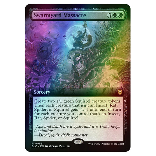 Swarmyard Massacre 0055 card from the Magic The Gathering set Bloomburrow Commander