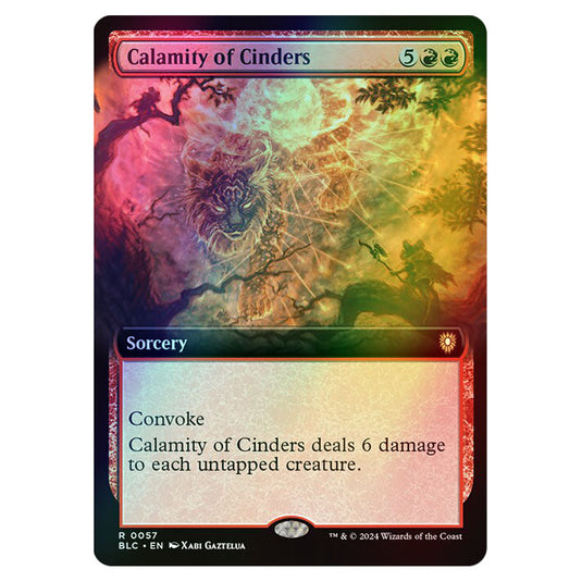 Calamity of Cinders 0057 card from the Magic The Gathering set Bloomburrow Commander