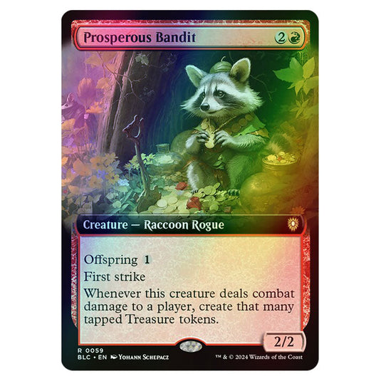 Prosperous Bandit 0059 card from the Magic The Gathering set Bloomburrow Commander