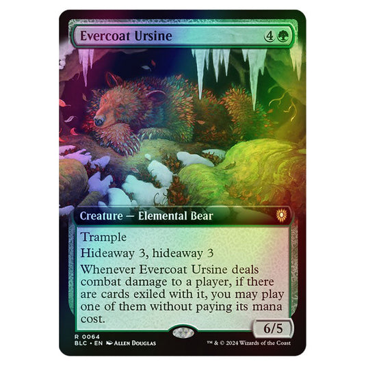 Evercoat Ursine 0064 card from the Magic The Gathering set Bloomburrow Commander