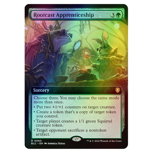 Rootcast Apprenticeship 0065 card from the Magic The Gathering set Bloomburrow Commander