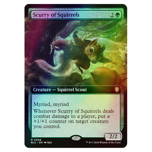 Scurry of Squirrels 0066 card from the Magic The Gathering set Bloomburrow Commander