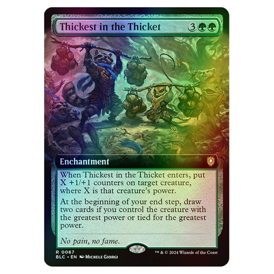 Thickest in the Thicket 0067 card from the Magic The Gathering set Bloomburrow Commander