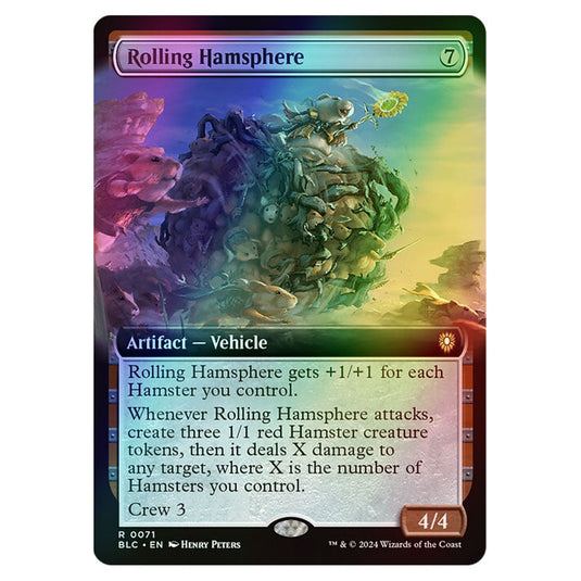 Rolling Hamsphere 0071 card from the Magic The Gathering set Bloomburrow Commander