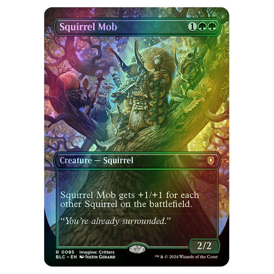 Squirrel Mob 0085 card from the Magic The Gathering set Bloomburrow Commander