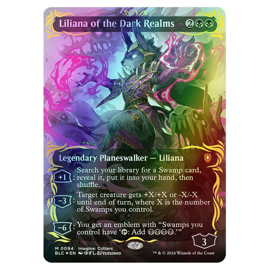 Liliana of the Dark Realms 0094 card from the Magic The Gathering set Bloomburrow Commander