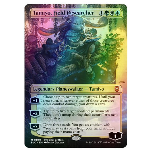 Tamiyo, Field Researcher 0100 card from the Magic The Gathering set Bloomburrow Commander