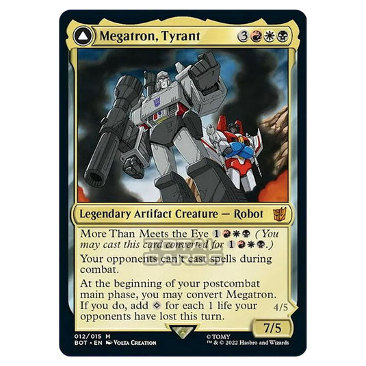 Magic The Gathering - The Brothers War - Transformers - Megatron, Tyrant / Megatron, Destructive Force - 012/15