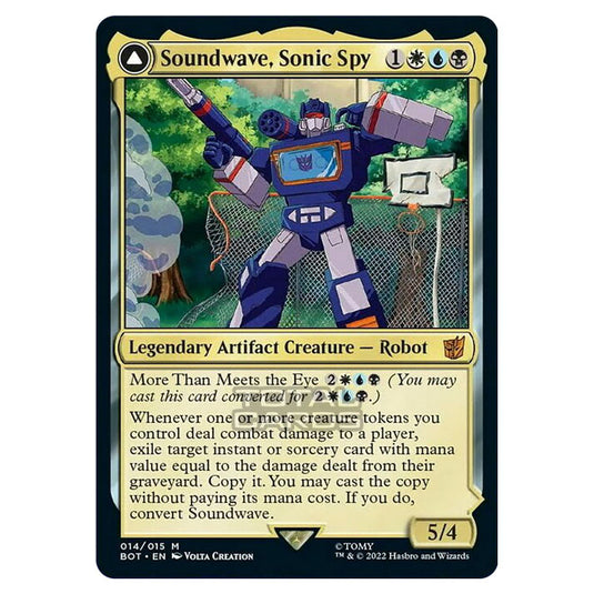 Magic The Gathering - The Brothers War - Transformers - Soundwave, Sonic Spy / Soundwave, Superior Captain - 014/15