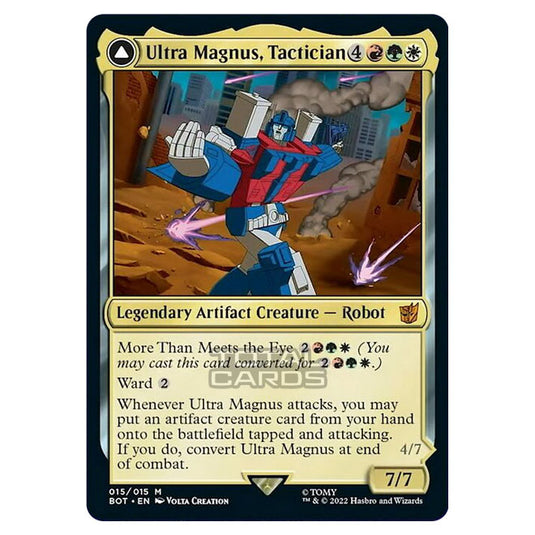 Magic The Gathering - The Brothers War - Transformers - Ultra Magnus, Tactician / Ultra Magnus, Armored Carrier - 015/15