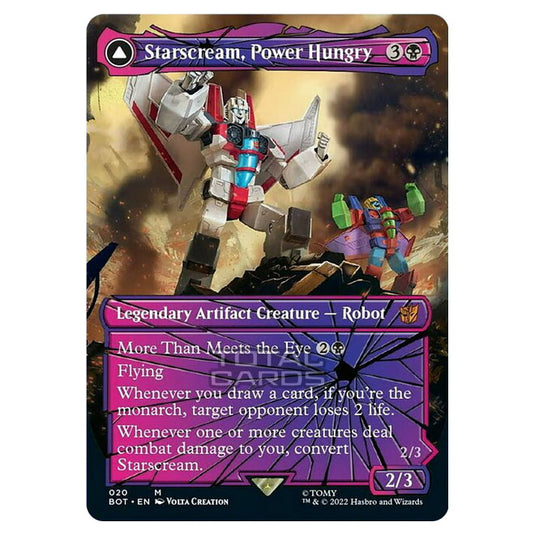 Magic The Gathering - The Brothers War - Transformers - Starscream, Power Hungry / Starscream, Seeker Leader (Shattered Glass Card) - 020/15