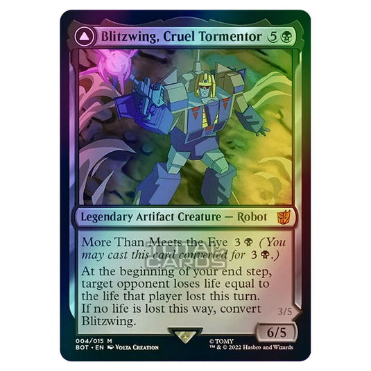 Magic The Gathering - The Brothers War - Transformers - Blitzwing, Cruel Tormentor / Blitzwing, Adaptive Assailant - 004/15 (Foil)