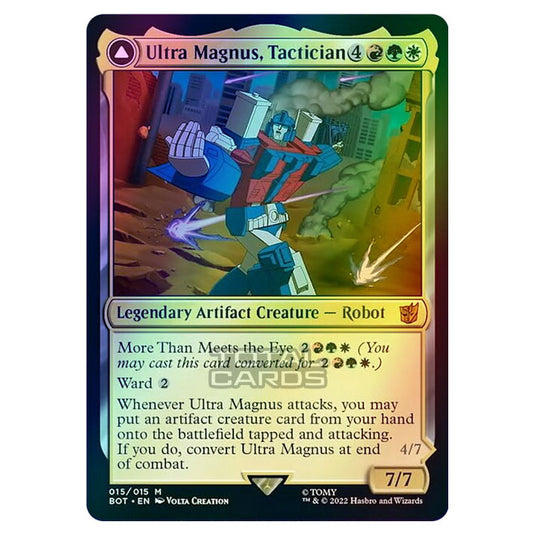 Magic The Gathering - The Brothers War - Transformers - Ultra Magnus, Tactician / Ultra Magnus, Armored Carrier - 015/15 (Foil)