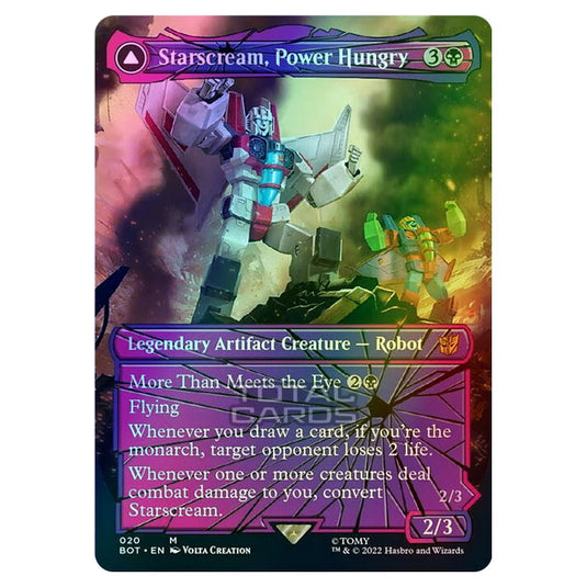Magic The Gathering - The Brothers War - Transformers - Starscream, Power Hungry / Starscream, Seeker Leader (Shattered Glass Card) - 020/15 (Foil)