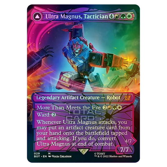 Magic The Gathering - The Brothers War - Transformers - Ultra Magnus, Tactician / Ultra Magnus, Armored Carrier (Shattered Glass Card) - 029/15 (Foil)