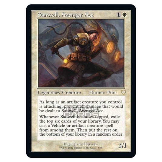 Magic The Gathering - The Brothers War - Commander - Sanwell, Avenger Ace