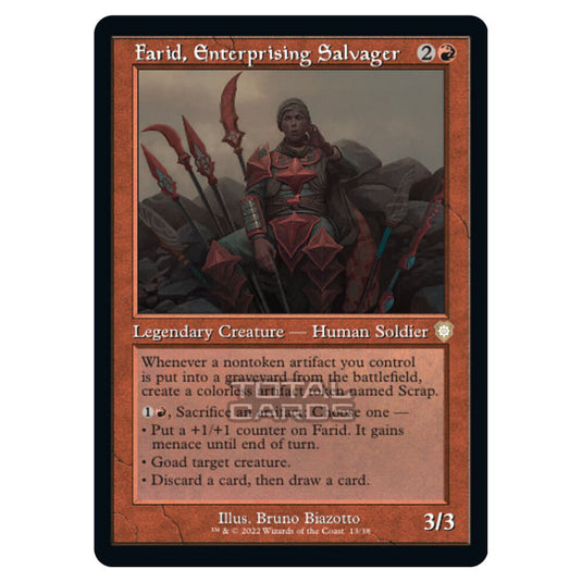 Magic The Gathering - The Brothers War - Commander - Farid, Enterprising Salvager