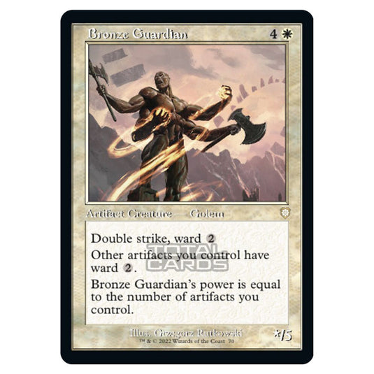 Magic The Gathering - The Brothers War - Commander - Bronze Guardian