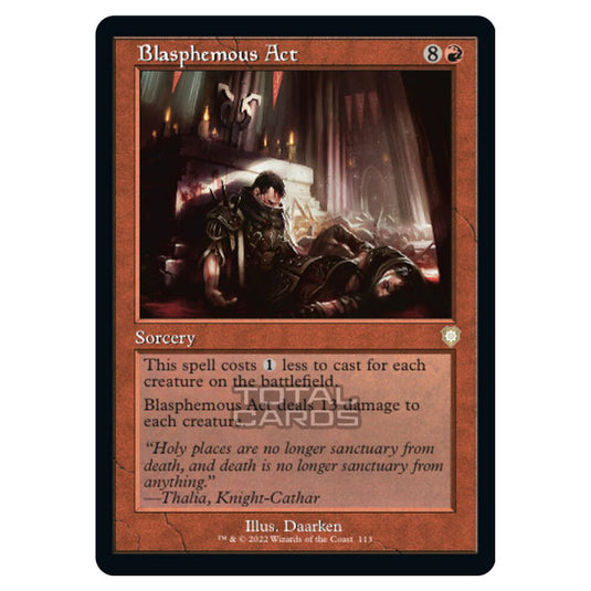 Magic The Gathering - The Brothers War - Commander - Blasphemous Act