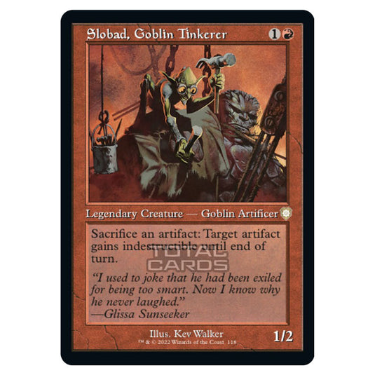Magic The Gathering - The Brothers War - Commander - Slobad, Goblin Tinkerer
