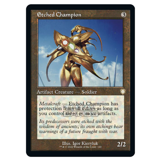 Magic The Gathering - The Brothers War - Commander - Etched Champion