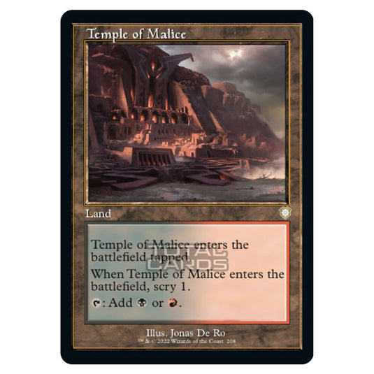 Magic The Gathering - The Brothers War - Commander - Temple of Malice