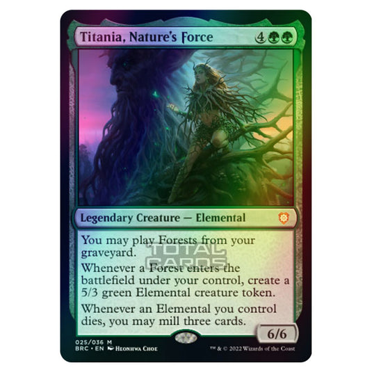 Magic The Gathering - The Brothers War - Commander - Titania, Nature's Force (Foil)