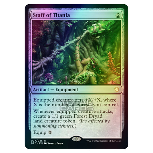 Magic The Gathering - The Brothers War - Commander - Staff of Titania (Foil)