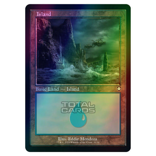 Magic The Gathering - The Brothers War - Commander - Island (Foil)