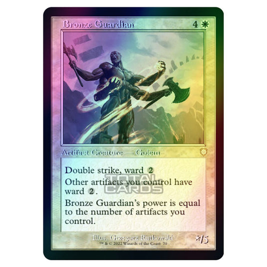 Magic The Gathering - The Brothers War - Commander - Bronze Guardian (Foil)