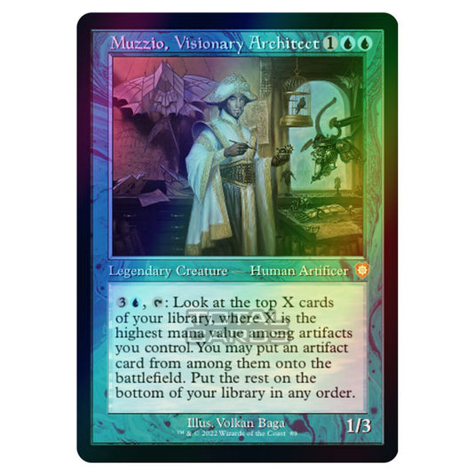Magic The Gathering - The Brothers War - Commander - Muzzio, Visionary Architect (Foil)