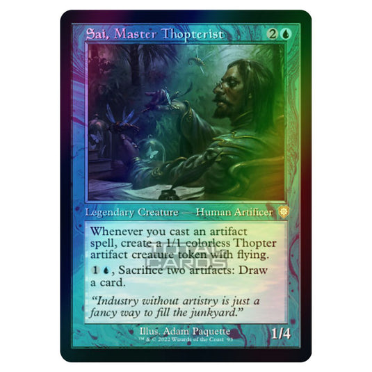 Magic The Gathering - The Brothers War - Commander - Sai, Master Thopterist (Foil)