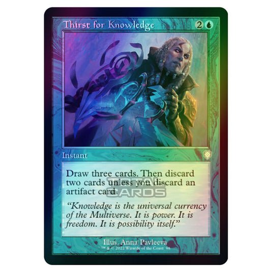 Magic The Gathering - The Brothers War - Commander - Thirst for Knowledge (Foil)