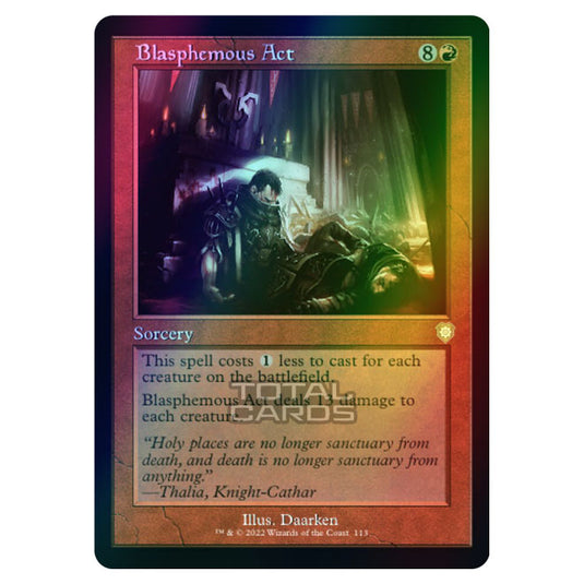 Magic The Gathering - The Brothers War - Commander - Blasphemous Act (Foil)