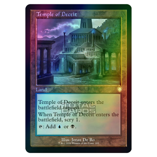 Magic The Gathering - The Brothers War - Commander - Temple of Deceit (Foil)