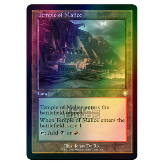 Magic The Gathering - The Brothers War - Commander - Temple of Malice (Foil)