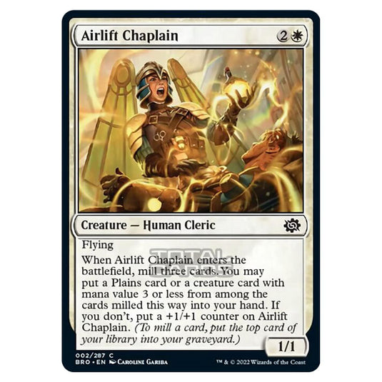 Magic The Gathering - The Brothers War - Airlift Chaplain - 002/287